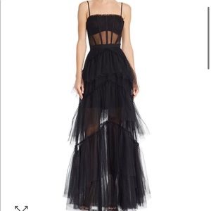 BCBG Tulle Corset Essential Gown